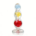 Tri-Color TPE Anal Plug with Rolling Beads