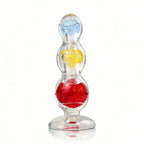 Tri-Color TPE Anal Plug with Rolling Beads
