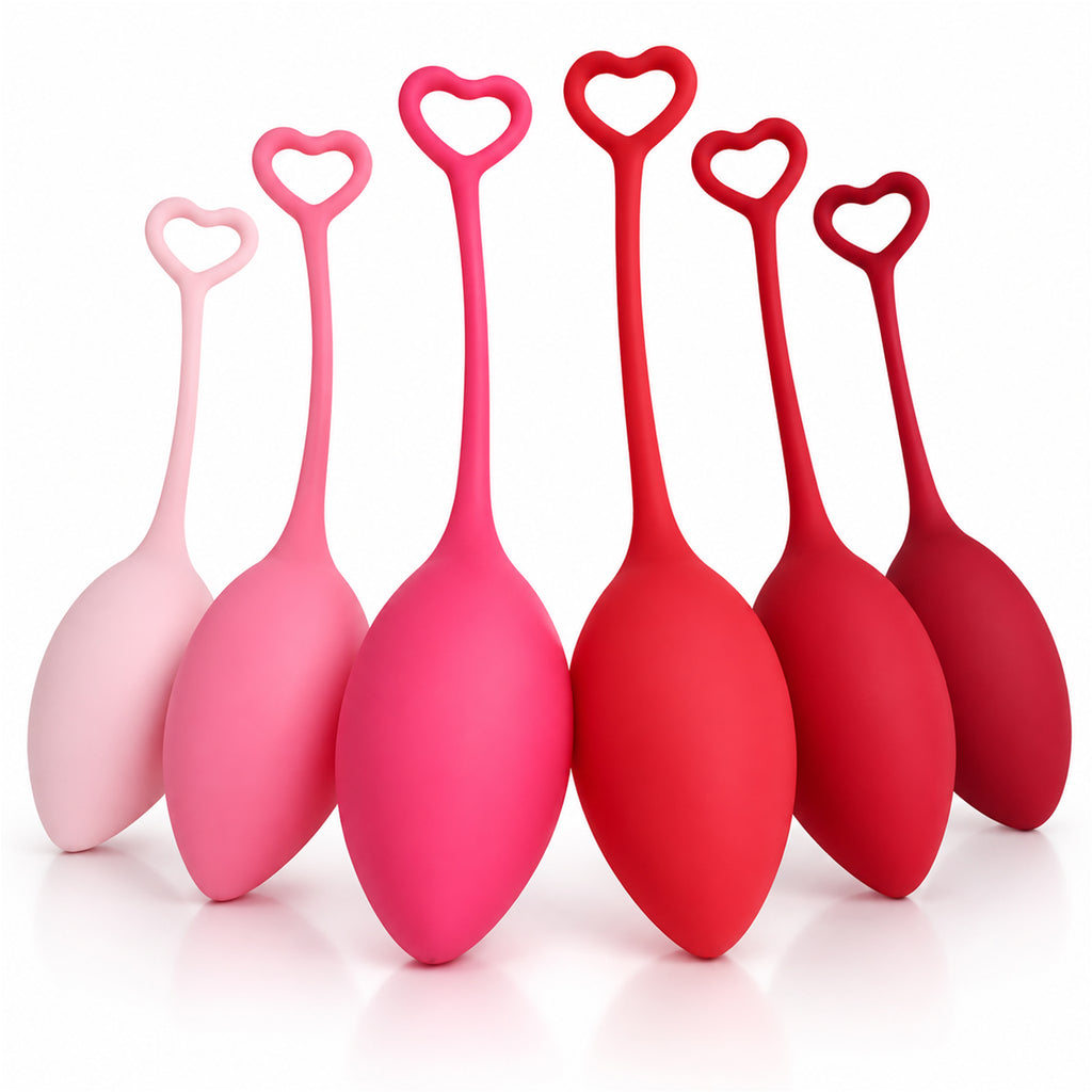 6-Piece Kegel Weight Set for Women – Silicone Pelvic Floor Exercisers with Progressive Training