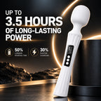 Rechargeable Vibrating Massage Wand with LCD Display