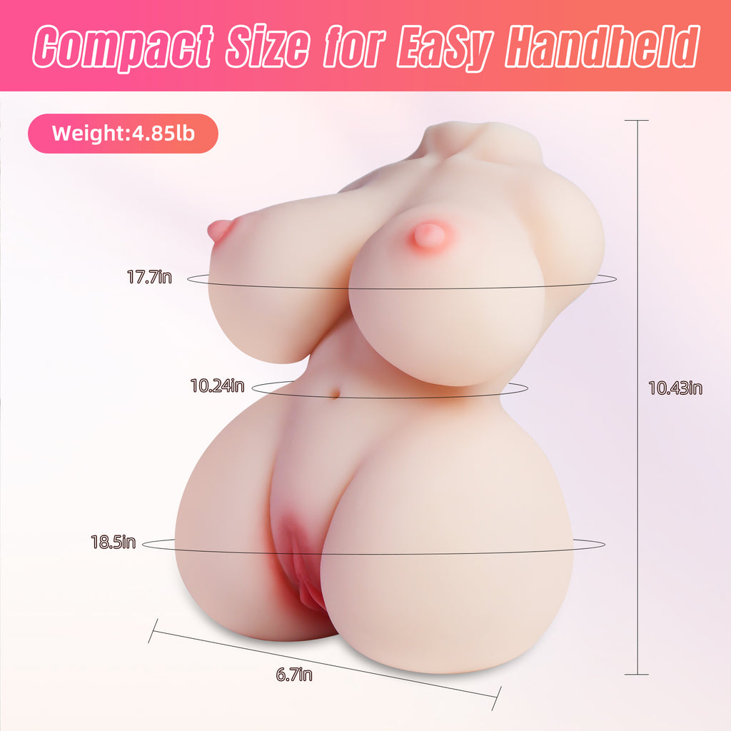Realistic Dual-Channel TPE Torso Masturbator - image 2