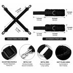 6-Piece Under-Bed Bondage Restraint Set – Adjustable Straps & Plush Cuffs