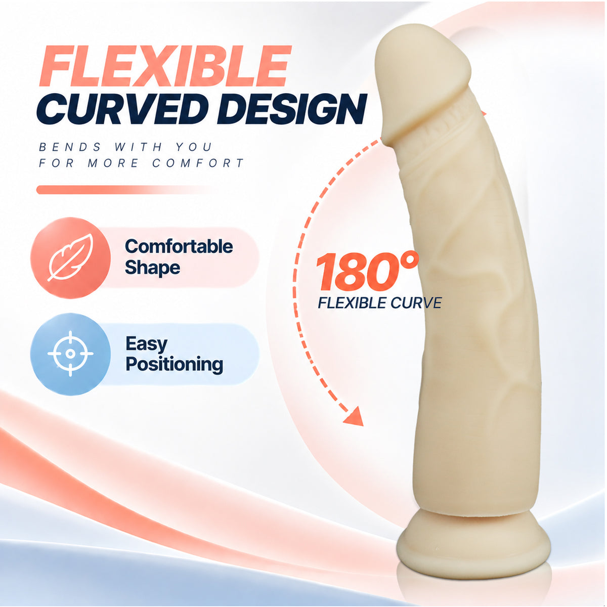8.90-Inch Silicone Dildo with Suction Cup