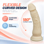 6.85-Inch Silicone Dildo with Suction Cup