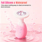 3-Piece Curved Silicone Anal Plug Set – Graduated Sizes with Jewel Bases