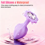 3-Piece Colorful Silicone Anal Plug Set – Graduated Sizes with Crystal Jewel Bases