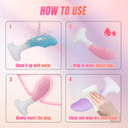3-Piece Curved Silicone Anal Plug Set – Graduated Sizes with Crystal Jewel Bases