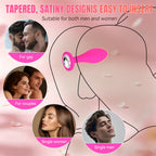 3-Piece Rose Pink Silicone Anal Plug Set – Graduated Sizes with Crystal Jewel Bases