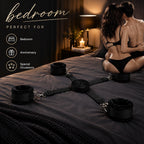 6-Piece Under-Bed Bondage Restraint Set – Adjustable Straps & Plush Cuffs
