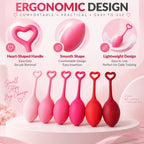 6-Piece Kegel Weight Set for Women – Silicone Pelvic Floor Exercisers with Progressive Training