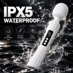 Rechargeable Vibrating Massage Wand with LCD Display