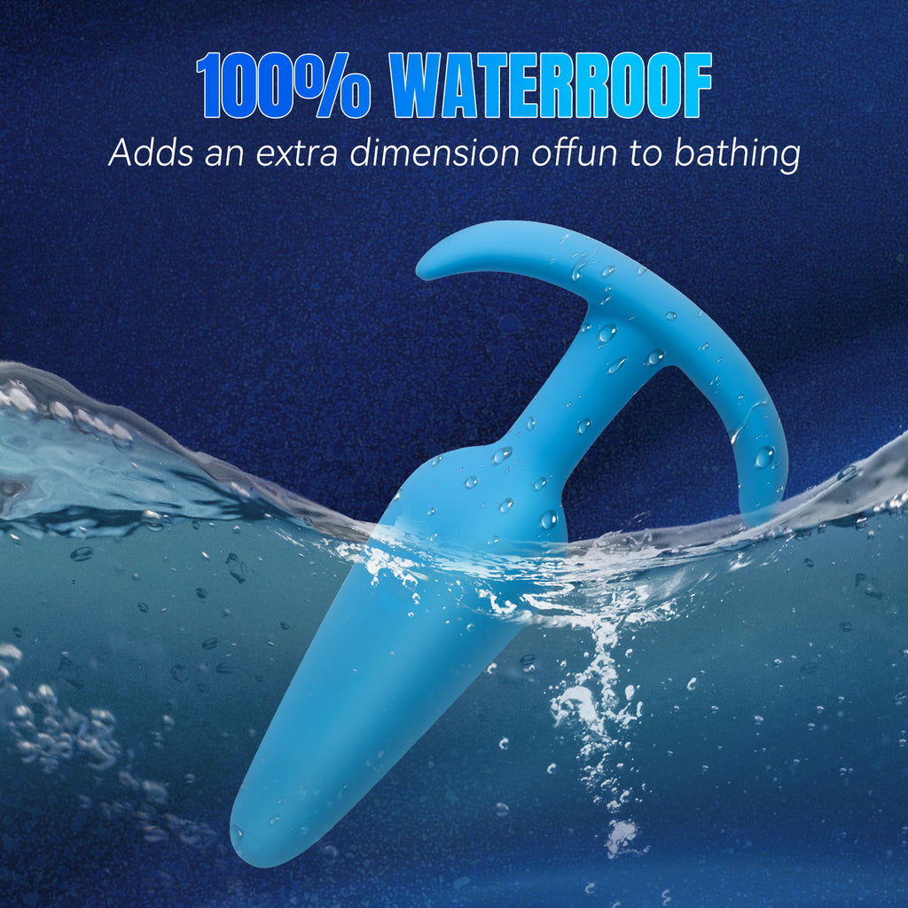3-Piece Color Swirl Silicone Anal Plug Set - image 6