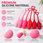 6-Piece Kegel Weight Set for Women – Silicone Pelvic Floor Exercisers with Progressive Training