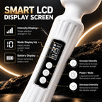 Rechargeable Vibrating Massage Wand with LCD Display