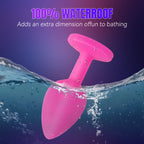 3-Piece Multicolor Silicone Anal Plug Set with Jewel Bases