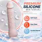 7.32-Inch Slim Silicone Dildo with Suction Cup