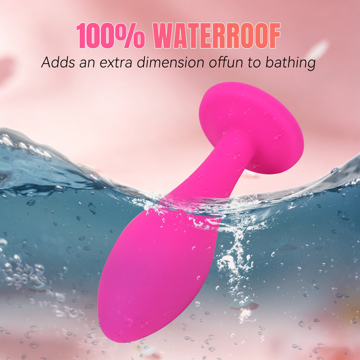 3-Piece Rose Pink Silicone Anal Plug Set – Graduated Sizes with Crystal Jewel Bases