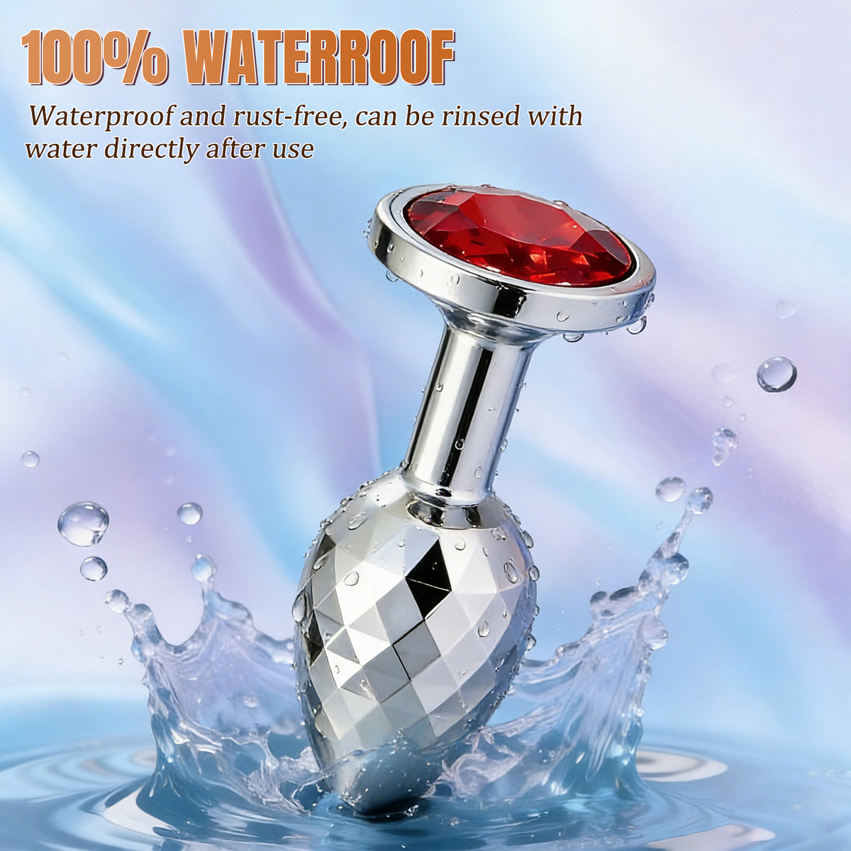 3-Piece Stainless Steel Crystal Anal Plug Set - image 5