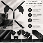 Black PU Leather Bat Wing Harness – Adjustable Unisex Halloween Costume