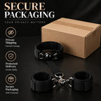 Adjustable PU Leather Collar & Wrist Cuff Set – Metal Chain with Ball Gag