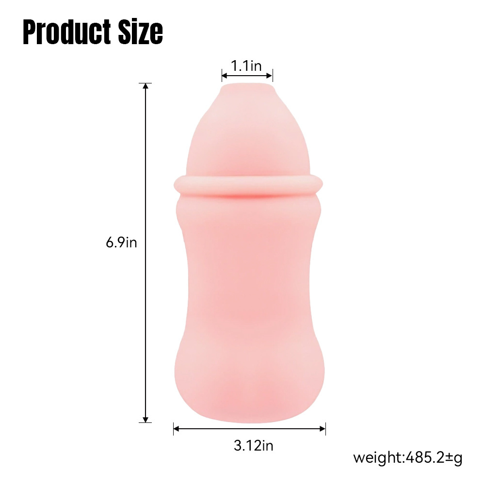 6.9-Inch Silicone Male Masturbator Sleeve – Textured Open-Ended Stroker