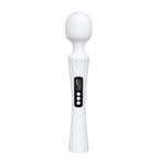 Rechargeable Vibrating Massage Wand with LCD Display