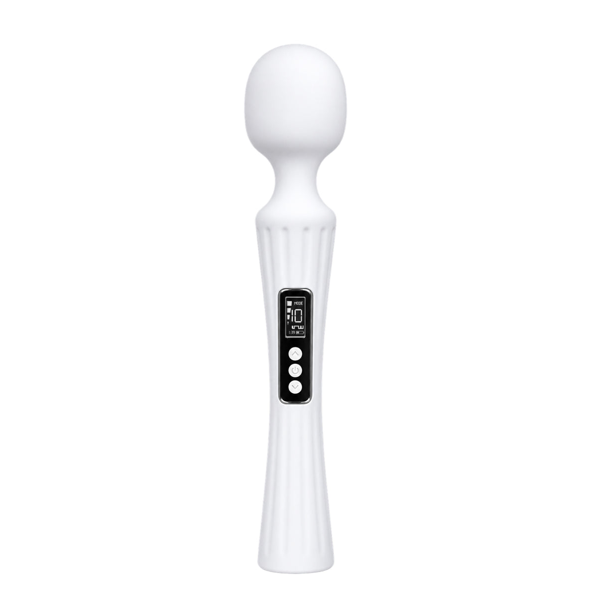 Rechargeable Vibrating Massage Wand with LCD Display