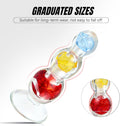 Tri-Color Rolling Bead TPE Anal Plug - image 1