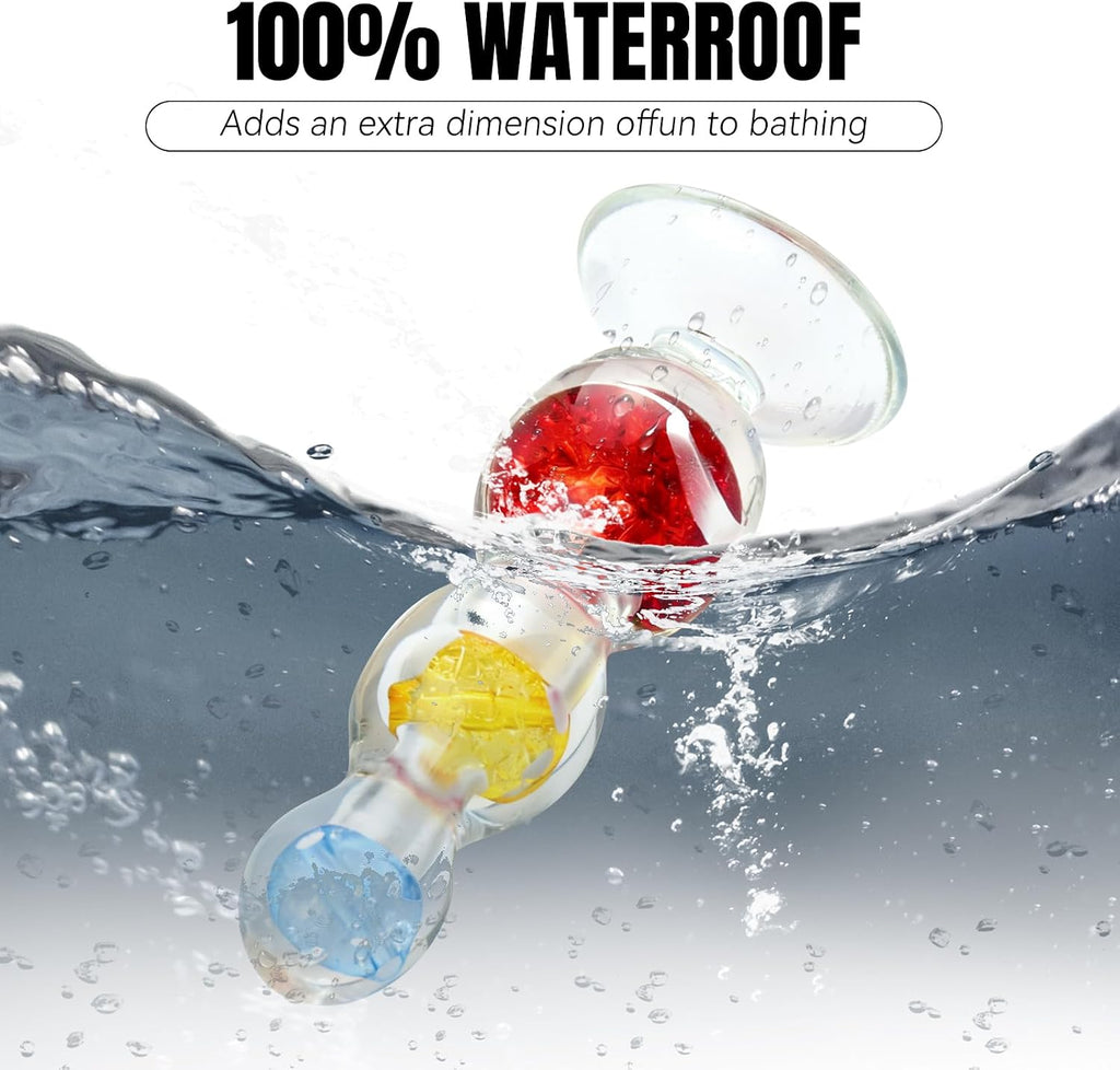 Tri-Color Rolling Bead TPE Anal Plug - image 4