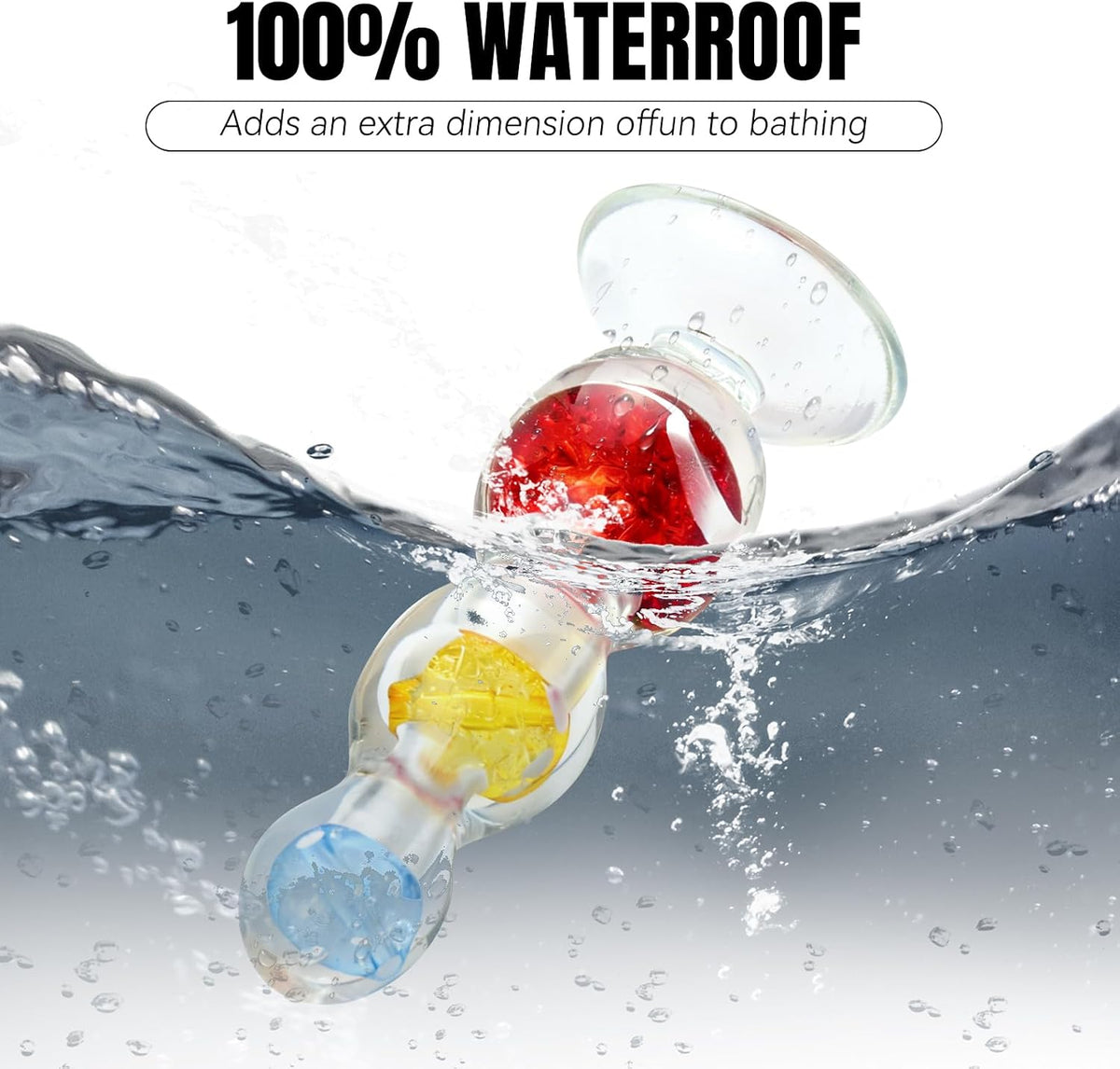 Tri-Color Rolling Bead TPE Anal Plug - image 4