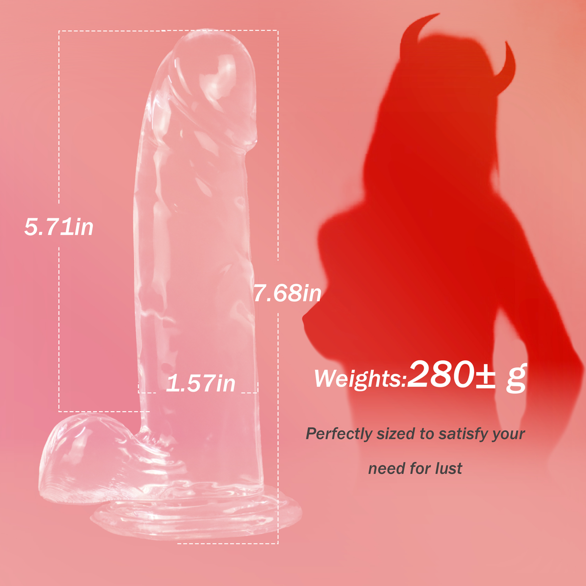 7.68-Inch Realistic TPE Dildo with Suction Cup – Soft Flexible Design